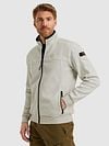PME Legend Cardigan Interlock Greige Model / Zijkant