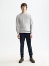 Scotch and Soda Core Pullover Grijs Model / Voorkant