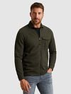 PME Legend Overshirt Jersey Waffle Beluga Groen