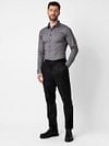 Desoto Chemise Twill Optics Gris Model / Zijkant