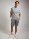 Suitable Knitted Polo Demi-Zip Dusty Grey Model / Voorkant