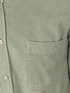 BOSS Relegant Overhemd Corduroy Groen
