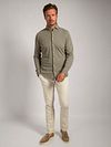 Suitable Piqué Hemd Taupe Model / Voorkant