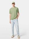 Scotch And Soda T-Shirt Melange Groen Model / Voorkant