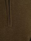 Profuomo Half Zip Pullover Structure Donkergroen Product / Detail