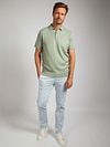 Suitable Heavy Knitted Polo Raw Hellgrün Model / Voorkant