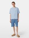Scotch And Soda Slub Embroidery T-shirt Blue Model / Voorkant