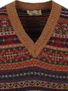 William Lockie Spencer Fairisle Lambswool Savannah Brown Product / Detail