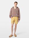 Scotch & Soda Short de Bain Rayures Jaune Model / Voorkant
