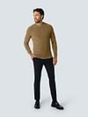 No Excess Pullover Ribknit Khaki Model / Voorkant