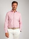 Suitable Shirt Knitted Pique Pink Model / Voorkant with Stefan