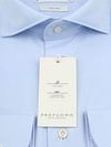 Profuomo Twill Shirt Extra Long Sleeves Light Blue   Product / Detail