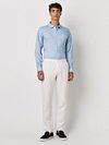 Desoto Shirt Kent Monochrome Blue Model / Voorkant