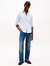 Tommy Hilfiger Oxford Shirt Stripes Light Blue Model / Voorkant