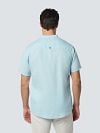 No Excess Short Sleeve Shirt Linen Light Blue Model / Achterkant