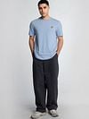 Lyle and Scott T-shirt Heather Blue Model / Voorkant