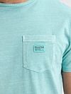 Petrol T-Shirt Key Melange Aqua Model / Detail