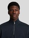 Lyle & Scott Half Zip Pullover Tonal Navy Model / Detail