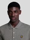 Lyle and Scott Polo Plain Grey Model / Detail