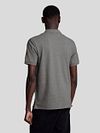 Lyle and Scott Polo Plain Grey Model / Achterkant