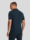 Lyle and Scott Tonal Eagle Polo Shirt Navy  Model / Achterkant