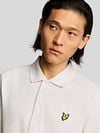 Lyle and Scott Polo Shirt Lilac Mist  Model / Detail