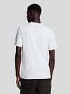 Lyle and Scott T-shirt Plain White Model / Achterkant