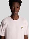 Lyle and Scott T-shirt Heather Light Pink Model / Detail