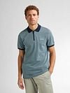 Petrol Half Zip Polo Keyline Ocean Blauw Model / Voorkant
