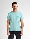 Petrol T-Shirt Key Melange Aqua Model / Voorkant
