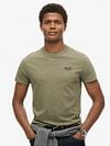 Superdry Classic T-Shirt Melange Olive Model / Voorkant