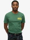 Superdry Tee Relaxed Green Model / Voorkant
