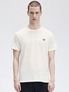Fred Perry T-Shirt Wit 129 Model / Voorkant
