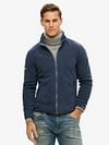 Superdry Cardigan Fleece Lauren Navy Model / Voorkant