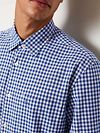 Marc O'Polo Chemise à Carreaux Bleu Model / Detail