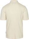 Marc O'Polo Knitted Polo Shirt Rib Structure Off White Product / Achterkant