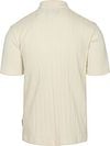 Marc O'Polo Knitted Poloshirt Rib Structure Off White Product / Achterkant