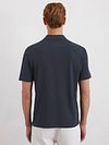Marc O'Polo Polo Shirt Riva Linen Blend Navy Model / Achterkant