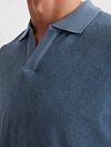 Marc O'Polo Polo Shirt Riva Terry Cloth Blue Model / Detail