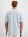 Marc O'Polo Polo Shirt Slubs Starlight Blue Model / Achterkant