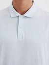 Marc O'Polo Polo Shirt Slubs Starlight Blue Model / Detail