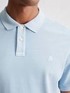 Marc O'Polo Poloshirt Faded Starlight Blau Model / Detail
