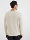 Marc O'Polo Pullover Crewneck Cotton/Linen Gray Silk Model / Achterkant