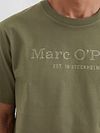 Marc O'Polo T-Shirt Logo Dark Green Model / Detail