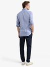 McGregor Chemise Linen Blend Bleu Vintage Model / Achterkant