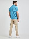 McGregor Piqué Polo Shirt Sea Blue Model / Achterkant