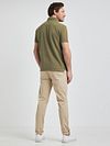 McGregor Piqué Polo Shirt Olive Green Model / Achterkant