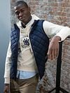 McGregor Quilted Bodywarmer Navy Model / Sfeerbeeld