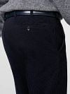 Meyer Trousers Roma Wool Corduroy Navy Model / Zijkant