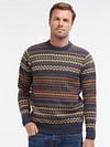 Barbour Pullover Wol Fairisle Dessin Model / Voorkant